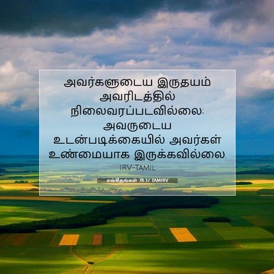 Picture 07 - சங்கீதங்கள் 78:37 TAMIRV - அவர்களுடைய - Bible Verse Picture