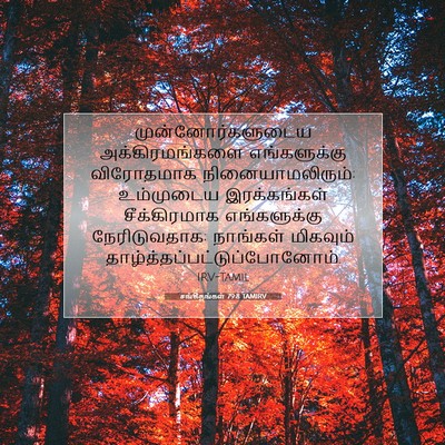 Picture 07 - சங்கீதங்கள் 79:8 TAMIRV - முன்னோர்களுடைய - Bible Verse Picture