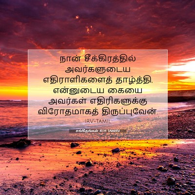 Picture 07 - சங்கீதங்கள் 81:14 TAMIRV - நான் - Bible Verse Picture