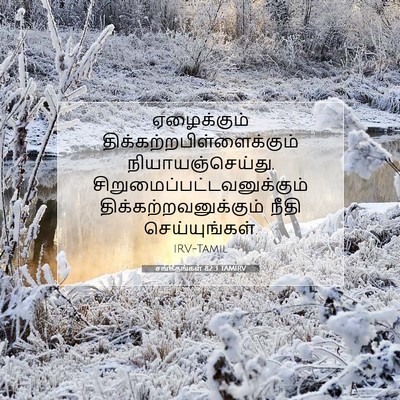 Picture 07 - சங்கீதங்கள் 82:3 TAMIRV - ஏழைக்கும் - Bible Verse Picture
