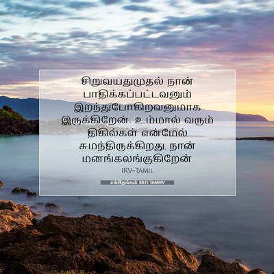 Picture 07 - சங்கீதங்கள் 88:15 TAMIRV - சிறுவயதுமுதல் - Bible Verse Picture