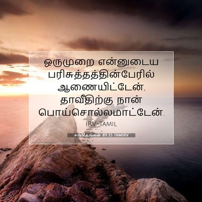 Picture 07 - சங்கீதங்கள் 89:35 TAMIRV - ஒருமுறை என்னுடைய - Bible Verse Picture