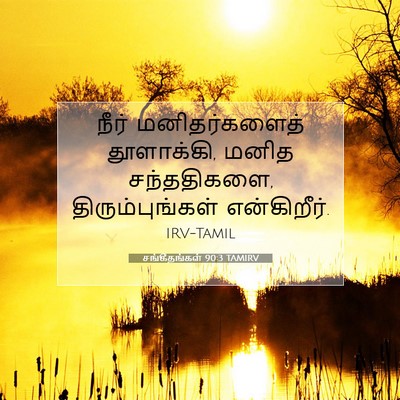 Picture 07 - சங்கீதங்கள் 90:3 TAMIRV - நீர் மனிதர்களைத் - Bible Verse Picture