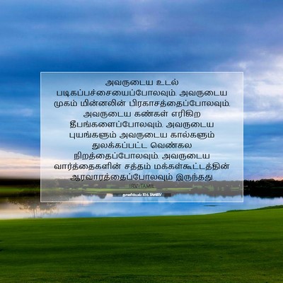 Picture 07 - தானியேல் 10:6 TAMIRV - அவருடைய உடல் - Bible Verse Picture