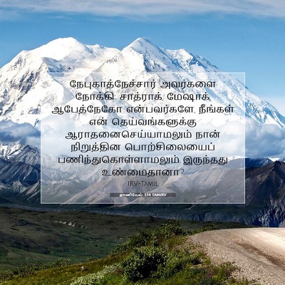 Picture 07 - தானியேல் 3:14 TAMIRV - நேபுகாத்நேச்சார் - Bible Verse Picture