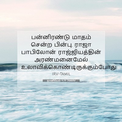 Picture 07 - தானியேல் 4:29 TAMIRV - பன்னிரண்டு மாதம் - Bible Verse Picture