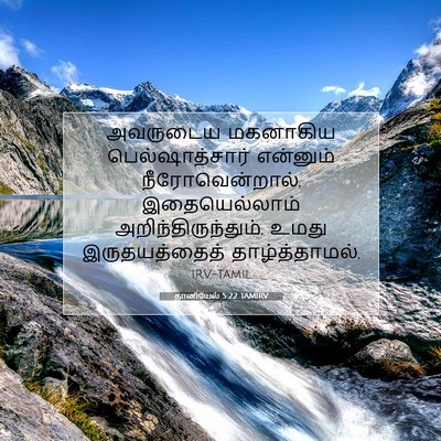 Picture 07 - தானியேல் 5:22 TAMIRV - அவருடைய மகனாகிய - Bible Verse Picture