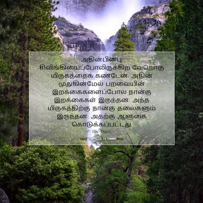 Picture 07 - தானியேல் 7:6 TAMIRV - அதின்பின்பு, - Bible Verse Picture