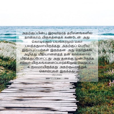 Picture 07 - தானியேல் 7:7 TAMIRV - அதற்குப்பின்பு, - Bible Verse Picture