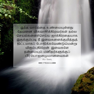 Picture 07 - தீத்து 3:8 TAMIRV - இந்த வார்த்தை - Bible Verse Picture