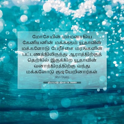 Picture 07 - நியாயாதிபதிகள் 1:16 TAMIRV - மோசேயின் மாமனாகிய - Bible Verse Picture