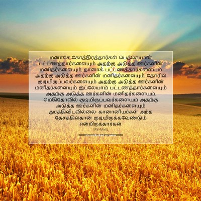 Picture 07 - நியாயாதிபதிகள் 1:27 TAMIRV - மனாசே - Bible Verse Picture