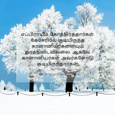Picture 07 - நியாயாதிபதிகள் 1:29 TAMIRV - எப்பிராயீம் - Bible Verse Picture