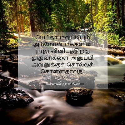 Picture 07 - நியாயாதிபதிகள் 11:14 TAMIRV - யெப்தா மறுபடியும் - Bible Verse Picture