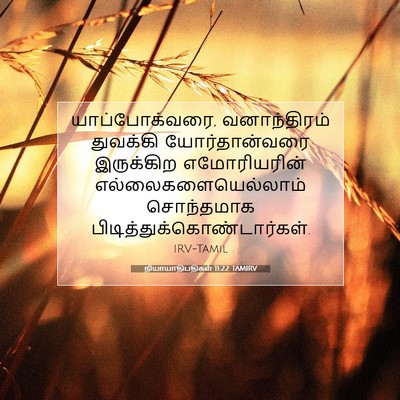 Picture 07 - நியாயாதிபதிகள் 11:22 TAMIRV - யாப்போக்வரை, - Bible Verse Picture