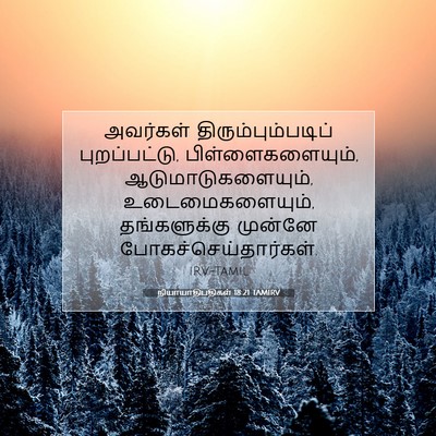 Picture 07 - நியாயாதிபதிகள் 18:21 TAMIRV - அவர்கள் - Bible Verse Picture