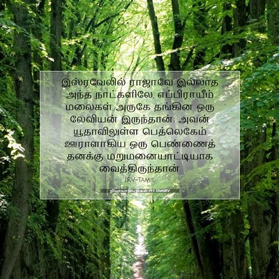 Picture 07 - நியாயாதிபதிகள் 19:1 TAMIRV - இஸ்ரவேலில் ராஜாவே - Bible Verse Picture