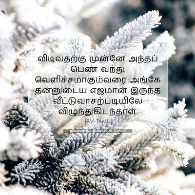 Picture 07 - நியாயாதிபதிகள் 19:26 TAMIRV - விடிவதற்கு முன்னே - Bible Verse Picture