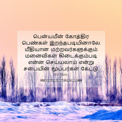 Picture 07 - நியாயாதிபதிகள் 21:16 TAMIRV - பென்யமீன் கோத்திர - Bible Verse Picture