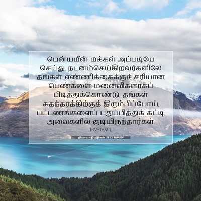 Picture 07 - நியாயாதிபதிகள் 21:23 TAMIRV - பென்யமீன் மக்கள் - Bible Verse Picture