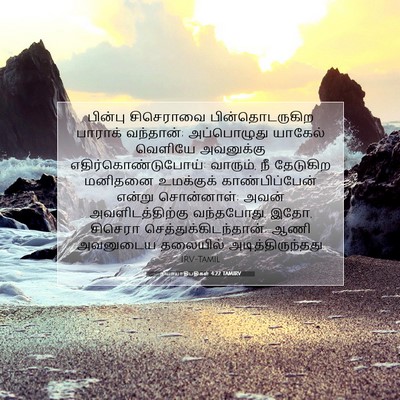 Picture 07 - நியாயாதிபதிகள் 4:22 TAMIRV - பின்பு சிசெராவை - Bible Verse Picture