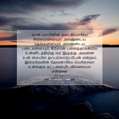 Picture 07 - நியாயாதிபதிகள் 4:7 TAMIRV - நான் யாபீனின் - Bible Verse Picture