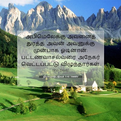 Picture 07 - நியாயாதிபதிகள் 9:40 TAMIRV - அபிமெலேக்கு - Bible Verse Picture