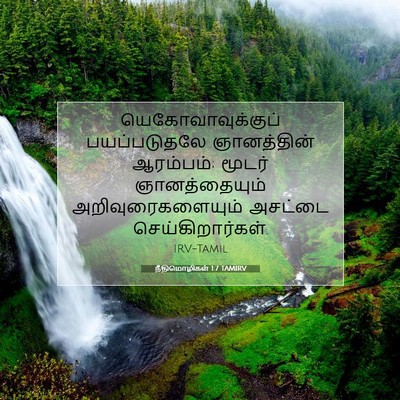 Picture 07 - நீதிமொழிகள் 1:7 TAMIRV - யெகோவாவுக்குப் - Bible Verse Picture