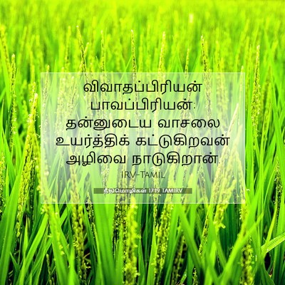 Picture 07 - நீதிமொழிகள் 17:19 TAMIRV - விவாதப்பிரியன் - Bible Verse Picture