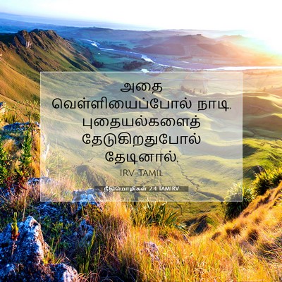 Picture 07 - நீதிமொழிகள் 2:4 TAMIRV - அதை - Bible Verse Picture