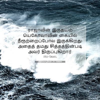 Picture 07 - நீதிமொழிகள் 21:1 TAMIRV - ராஜாவின் இருதயம் - Bible Verse Picture
