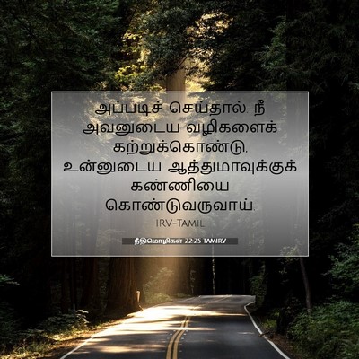 Picture 07 - நீதிமொழிகள் 22:25 TAMIRV - அப்படிச் - Bible Verse Picture