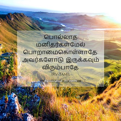Picture 07 - நீதிமொழிகள் 24:1 TAMIRV - பொல்லாத - Bible Verse Picture