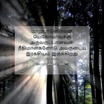 Picture 07 - நீதிமொழிகள் 3:32 TAMIRV - மாறுபாடுள்ளவன் - Bible Verse Picture