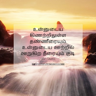 Picture 07 - நீதிமொழிகள் 5:15 TAMIRV - உன்னுடைய - Bible Verse Picture