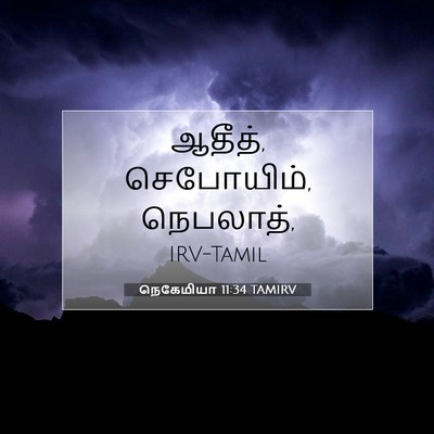 Picture 07 - நெகேமியா 11:34 TAMIRV - ஆதீத், செபோயிம், - Bible Verse Picture