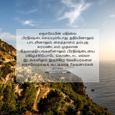 Picture 07 - நெகேமியா 12:27 TAMIRV - எருசலேமின் மதிலை - Bible Verse Picture