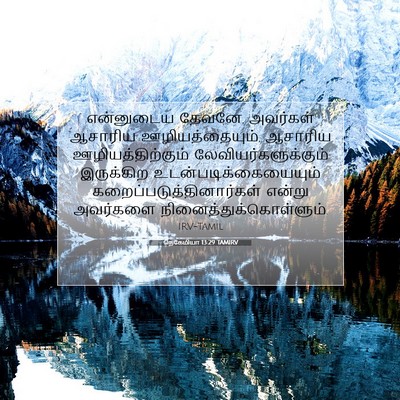 Picture 07 - நெகேமியா 13:29 TAMIRV - என்னுடைய தேவனே, - Bible Verse Picture
