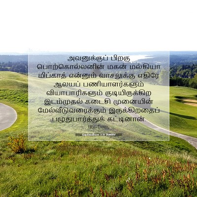 Picture 07 - நெகேமியா 3:31 TAMIRV - அவனுக்குப் பிறகு - Bible Verse Picture