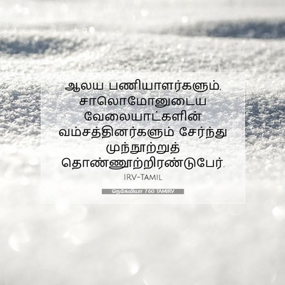 Picture 07 - நெகேமியா 7:60 TAMIRV - ஆலய - Bible Verse Picture