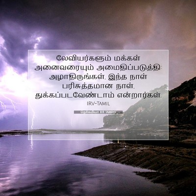 Picture 07 - நெகேமியா 8:11 TAMIRV - லேவியர்களும் - Bible Verse Picture