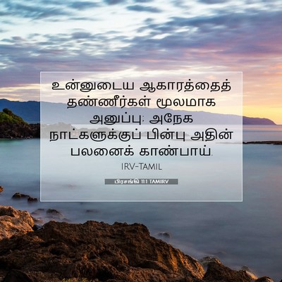 Picture 07 - பிரசங்கி 11:1 TAMIRV - உன்னுடைய - Bible Verse Picture