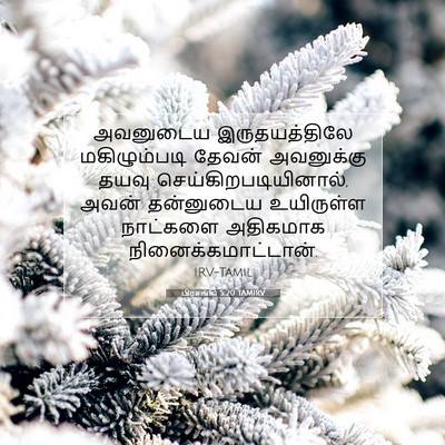 Picture 07 - பிரசங்கி 5:20 TAMIRV - அவனுடைய - Bible Verse Picture