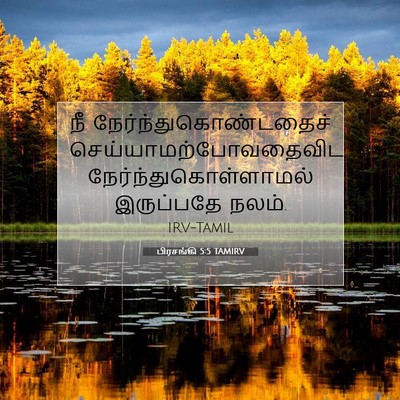 Picture 07 - பிரசங்கி 5:5 TAMIRV - நீ - Bible Verse Picture
