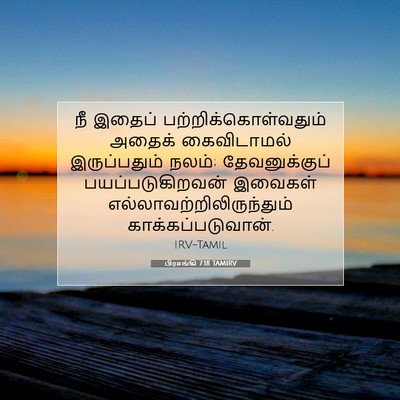 Picture 07 - பிரசங்கி 7:18 TAMIRV - நீ இதைப் - Bible Verse Picture