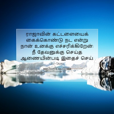 Picture 07 - பிரசங்கி 8:2 TAMIRV - ராஜாவின் - Bible Verse Picture