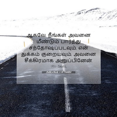 Picture 07 - பிலிப்பியர் 2:28 TAMIRV - ஆகவே, நீங்கள் அவனை - Bible Verse Picture