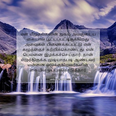 Picture 07 - புலம்பல் 1:14 TAMIRV - என் மீறுதல்களின் - Bible Verse Picture