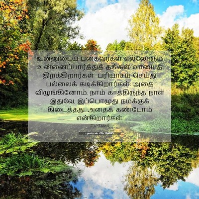 Picture 07 - புலம்பல் 2:16 TAMIRV - உன்னுடைய - Bible Verse Picture