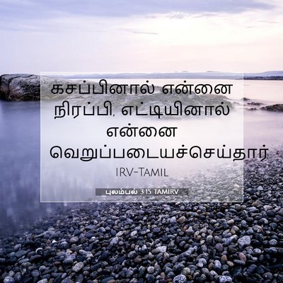 Picture 07 - புலம்பல் 3:15 TAMIRV - கசப்பினால் என்னை - Bible Verse Picture
